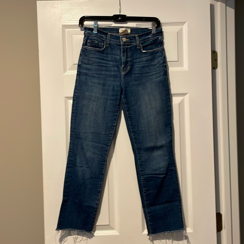 L’Agence Sada cropped ankle denim, size 25